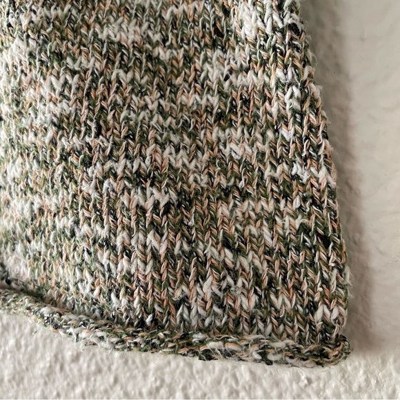 Shyanne Knit Sweater Vest Women’s XS Marbled Green Button Up Front Cropped - Picture 7 of 12